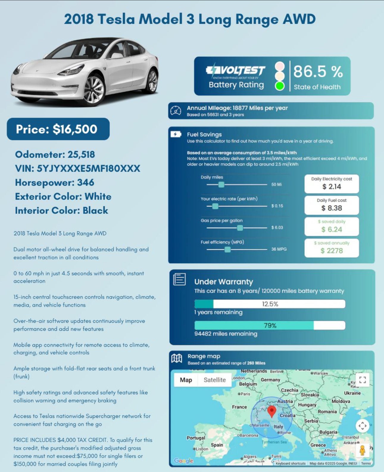 Voltest EV Battery State of Health Tester (Professional Kit)